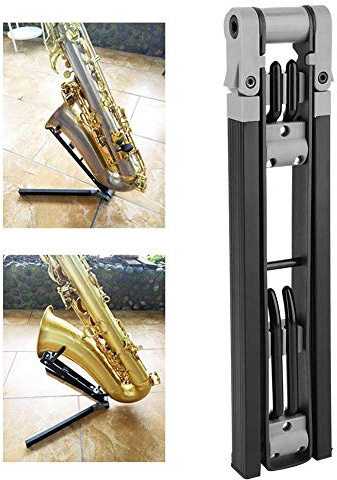 Baritone Saxophone Stand Tenor Sax Stand Universal Sax Portable Holder Foldable Alto Saxophone Bracket Adjustable Stan