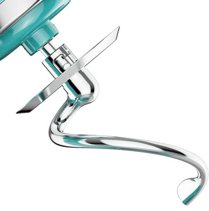 Coolcook Knethaken aus Edelstahl für Kitchenaid Standmixer, passend für 4,5–5 Qt Kippkopf-Standmixer-Aufsätze für Kitchenaid Mixer, spülmaschinenfest für Küchenhelfer-Zubehör und Aufsätze