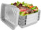 WOPPLXY 50 Stück Aluschalen Ohne Deckel, 31,5 x 21,5 x 5 cm Aluschalen Grill, 2250 ml Aluschale Groß für Backen, Kochen, Braten