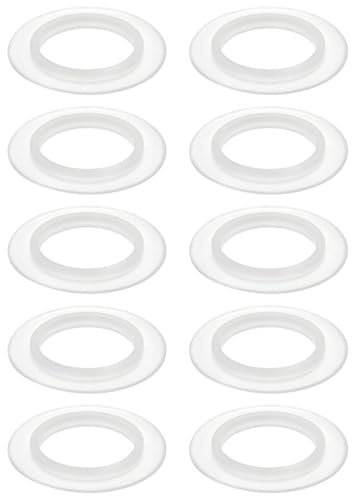 EMSea Lot de 10 joints toriques en silicone - Diamètre intérieur : 23 mm - Diamètre extérieur : 38 mm - Joint en caoutchouc - Convient pour le bouchon de drainage de lavabo pop-up de salle de bain