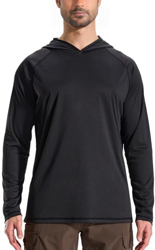 Tongcamo Camisa Caza Camuflaje Hombre Manga Larga Cuello Redondo Secado Rápido UPF 50+ Senderismo Pesca