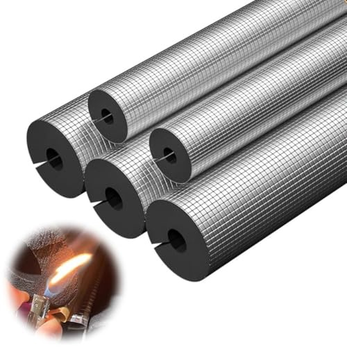 Rörisolering Skumrör Självförseglande Rörisolering Lagging Flexibel Isoleringsrör För Varm- Eller Kallvattenrör, Tjocklek 15/20/30mm, ID 22mm-114mm, Längd 95cm(42mmx30mmx95cm)