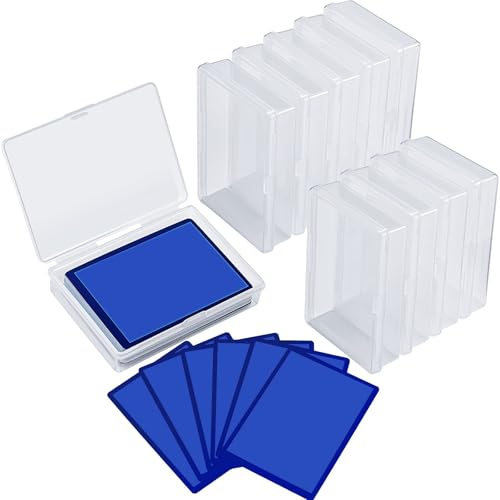 Fonyiunce 10 Pezzi Scatola di Carte da Gioco, Organizzatore Vuoto in Plastica, Custodia per Conservare Carte Bancarie