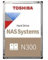 TOSHIBA 8.9cm (3.5) 4TB SATA3 NAS N300 7200RPM Interno a Granel