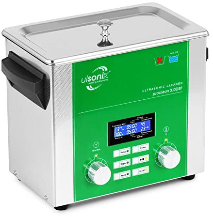 Ulsonix PROCLEAN 3.0D Ultraschallreinigungsgerät Ultraschallreiniger Ultraschallbad (3 Liter, 37 kHz Schallfrequenz, Multi-Funktion, 160 W Ultraschallstärke regulierbar)
