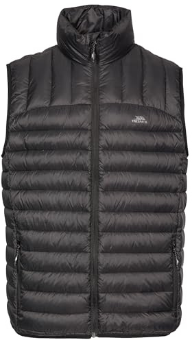 Trespass Mens Down Gilet Hoppers - Stuff Sack Pocket, Ultra Lightweight, Low Profile Zip, 2 Zip Pockets, Matching Hem & Armholes, Woven Shell, 90% Down Filling