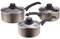 Judge Everyday Topfset, Antihaftbeschichtet, 3-Teiliges Kochtopf Set 16 cm, 18 cm, 20 cm, Stielkasserolle mit Glasdeckel