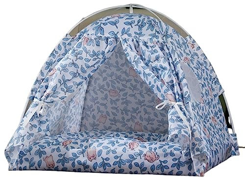 Hundebett Katzenbett Haustierbett Haustierzelt Für Kleine Katzen, Kleine Haustierbetten Mit Abnehmbarem Kissen, Tragbare Katzenhöhlenbetten, Faltbares Haustierzelt Hundesofa Hundekorb ( Color : Grün ,