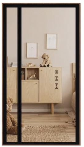 Negro 110x210cm Mosquitera Magnética para Puerta - Trampa Antimosquitos con Imanes Potentes - Interior/Exterior para Balcón, Furgoneta o Camper