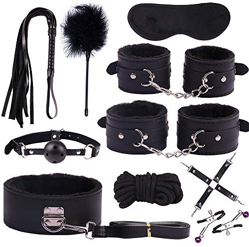 Šêxy Shop Erót?c? Šêx Toysper per Coppie ŠêxyShop Bõndägë Toy Gomiti Bõndängë Set Kit Coppia Accessori Adulti Šêxy Shop Hot Oggetti Donna contrmm Šêsso per Coppia Manêttê 10Pices 5827-25