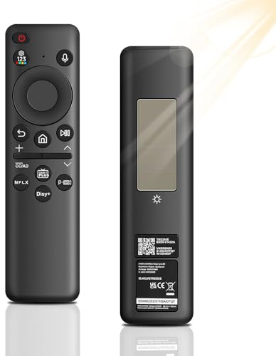 Telecommande de Remplacement pour Samsung, BN59-01432A Telecommande vocale de Remplacement Solaire, Rechargeable par USB-C Telecommande vocale pour Samsung 2019-2024 Neo QLED 4K HD Smart TV