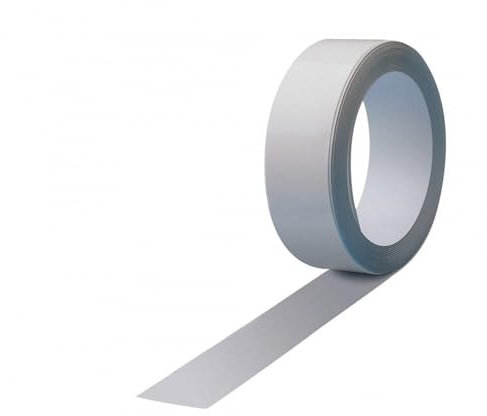 MAUL Ruban adhésif de Fixation 250 cm x 3,5 cm | Longueur Adaptable Individuellement | Ruban métallique Autocollant pour la décoration, l'accrochage de Tableaux, Cartes Postales et aimants | Blanc