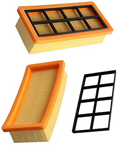 N A Yooria Lote de 2 filtros HEPA para chimenea Kärcher Vac AD3.200 CH Chimenea Vac AD3.200 EU II Chimenea Vac AD3.200 GB 1.629 711.0 AD21.629 731.0 AD4Premium 1.629 662.0 AD3PremiumFiumFium