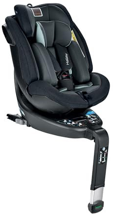 Inglesina Halley, Sillita para coche giratoria, Hasta 7 Años de Edad, 40-125cm, Black