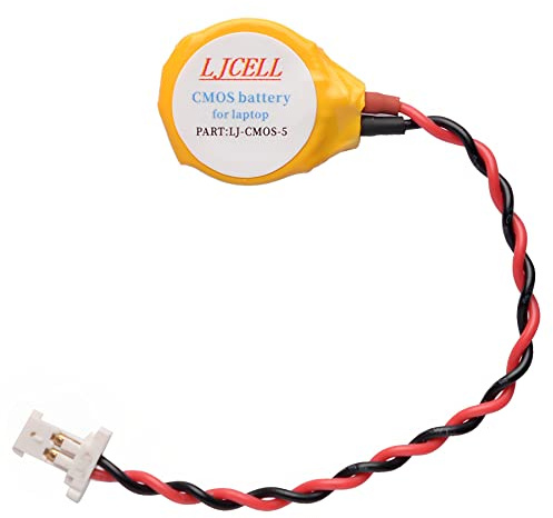 LJCELL CMOS ML1220 Battery for DELL XPS 13 15 9343 9350 9360 9365 BIOS RTC ML1220 Battery with 2 Wire Cable and Connector