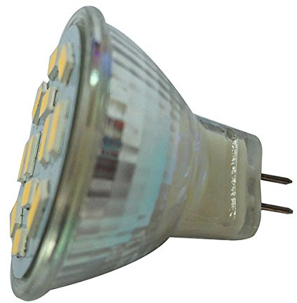 Lanko 6W GU4 (MR11) LED Spotlight MR11 12 SMD 5730 570 DC 12V, varm vit