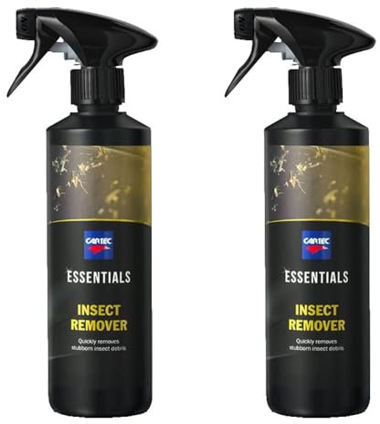 CARTEC Detergente Rimuovi Insetti Carrozzeria ed Esterni Auto e Moto LINEA Essentials INSECT REMOVER 500ML - KIT PROMOZIONE 2 PEZZI