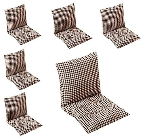 Set of 4 Chair Cushion with Fixable Rope Strings for Office Dining Garden Outdoor Modern Square Seat Pad for Comfort and Style