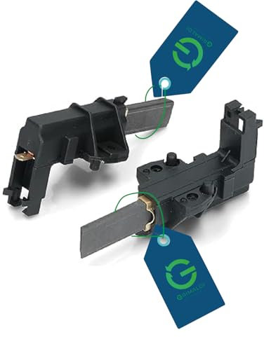 G GRIMALDI Kit 2 Spazzole Carboncini compatibile con Lavatrice Ariston Indesit Whirlpool C00273898 (1)