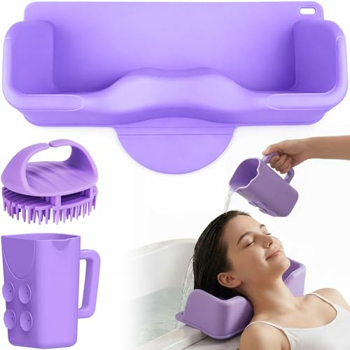 Station de lavage des cheveux pour enfants, bac à shampoing portable en silicone, pour les tout-petits, les adolescents