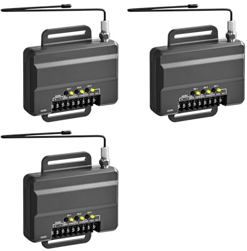 Aundhegrtt 3X Receptor Universal 850LM: Abridor de Puertas y de Garaje. el 850LM Puede Controlar Hasta 3 Puertas o Abridores de Puertas de Garaje.