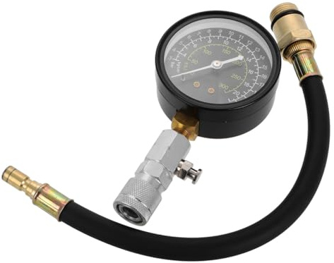 ibasenice Jauge D'essai Moteur Outil de Vérification de Compression Manomètre de Compression pour Moteurs Métal Plastique et Caoutchouc pour Mécaniciens Réparation Automobile