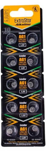 10 BATTERIE A BOTTONE PILE AG1 1,5v LR60, 364, 164, LR621