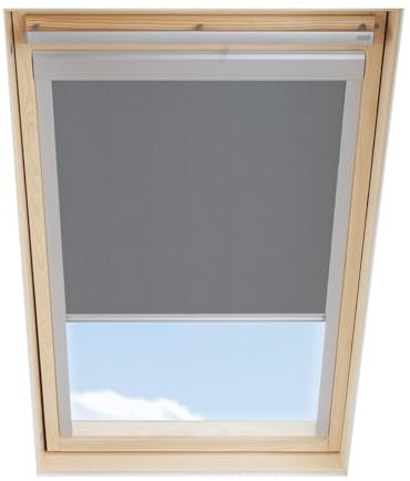 Dachfenster Verdunkelungsrollo kompatibel mit VELUX, Grau, C04