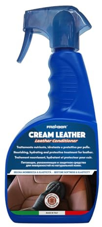 FRA-BER Trattamento nutriente idratante e Protettivo per Interni Auto in Vera Pelle Cream Leather 750ML 1PZ