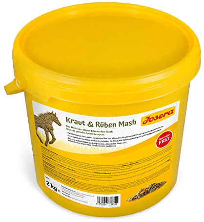 JOSERA Kraut & Rüben Mash Premium Pferdefutter mit getreidefreier Rezeptur hoher Leinsamenanteil stärke- und zuckerreduziert, 2 kg