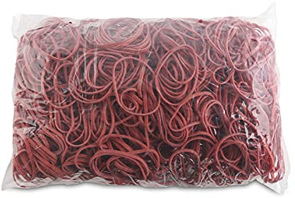 OFFICE PRODUCTS gummiband diameter: 50 mm färg: röd/vikt: 1 000 g – 1 kg/gummiringar gummi/gummi 60%/gummi för hemmet kontor skola