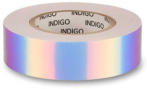 Rollo Adhesivo con Efecto Espejo RAINBOW INDIGO 20mm*14m (Blanco-Violeta)