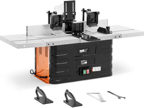 MSW MSW-WOBD-1500Y - Fresa de Mesa, 1500 W, Hasta 24.000 RPM, Fresadora de Madera