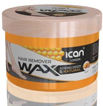 ICAN LONDON ican London Cera calda per la rimozione dei peli naturale estremamente liscia 1 kg (1000 g) (Miele)