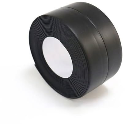 Yuexitech Nastro Sigillante Impermeabile Doccia, Nastro Sigillante Impermeabile Autoadesivo Nero, NastroSigillante Antimuffa Doccia Striscia Sigillante Per Bagno Wc Cucina Lavello, 38mmx3,2m