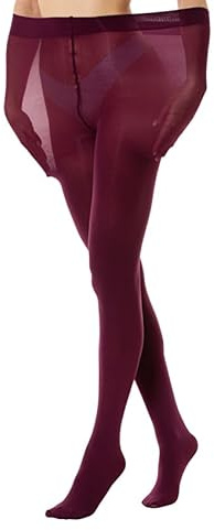 Gi&Gi Collant Donna curvy Opaco Super Taglia Invernale Microfibra Plus Size 180 Denar.taglia grande invernale (IT, Testo, XL, XXL, Plus, Regular, BORDEAUX)