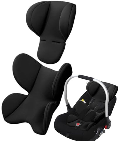 Amesor Baby Neugeboren Autositz Kissen, Extra Weiches Autositz-Einsatzkissen, Kopf Und Körperstütze Für Babyautositze, Kopf-Nacken-Sitzpolster Für Kinder, Für Kinderwagen-Baby-Hochstuhl-Stubenwagen