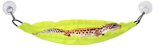 Amaca per Rettili, Letto Sospeso per Lucertola con 2 Potenti Ganci a Ventosa, Altalena Impermeabile per Lucertola, Drago Barbuto, Gechi, Piccoli Animali