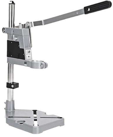 Wezalget Bohrständer für Handbohrmaschine | Aluminiumlegierung Handbohrständer Schnellbohrhalter Verstellbarer Bohrständer Tischklemmen-Stützwerkzeug | für elektrische Bohrmaschine, Zimmerei