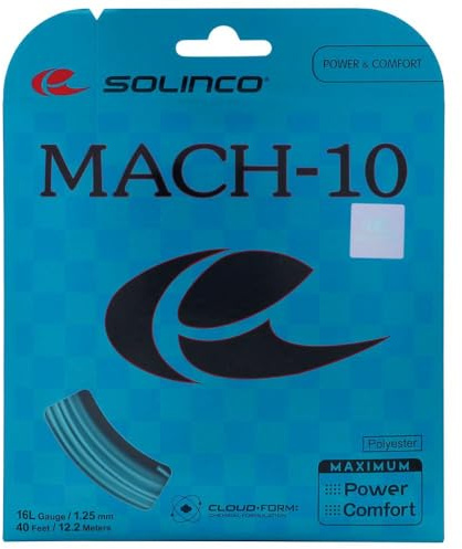 Solinco Mach-10 16L Gauge 1.25mm Tennis String Set 40'