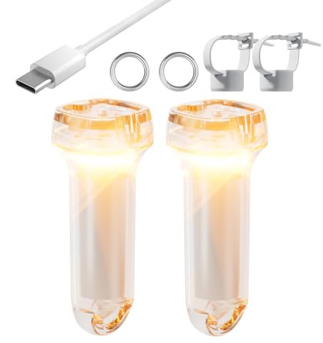Gofimyee 2 Pack Mini LED Taschenlampe Wasserdicht Magnetisch 250 Lumen Kompaktes EDC Schlüsselanhänger Licht für Camping Wandern Outdoor Notfäll