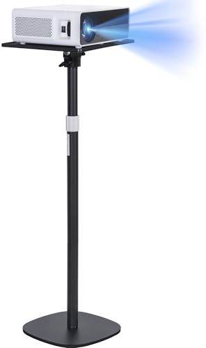 AKOZLIN Soporte para proyector,altura ajustable 57-129cm,giratorio 360°