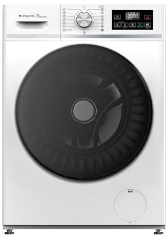Aspes Lavadora 7 Kg Carga Frontal, Blanco, AL7206AIDVB. 1200W, 1200 rpm, Motor Inverter, 16 Programas, Sistema Eco-Logic, Tambor Acero Inoxidable, Clase de Eficiencia Energética A