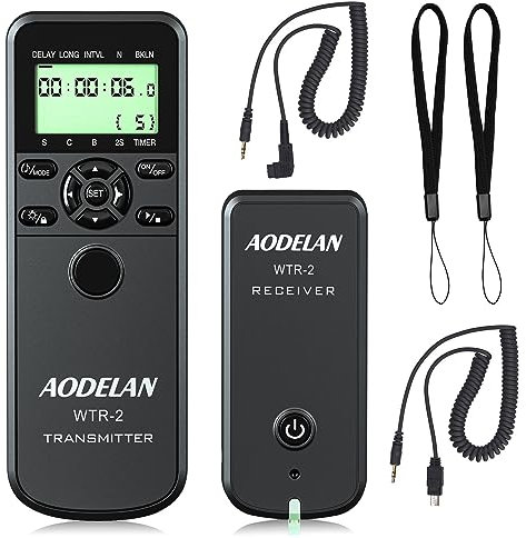 AODELAN Kabelloser Timer-Fernauslöser für Sony A7II A7R A7RII A7RIII A9 RX100 VI HX99 A6000 A77 A99 A6000 A6600 A6100 Ersetzen RM-SPR1 und RM-L1AM
