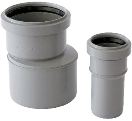 Raccord de passage PVC-PP 100mm F x 110mm M pour tuyaux d'échappement