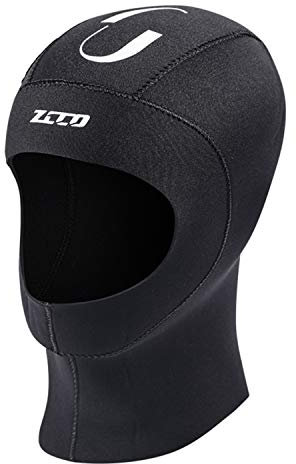 ZCCO Scuba Diving Hood 3mm/5mm Neopren Neoprenanzug Haube Langlebige Dehnbare Tauchkappe, Surfing Thermal Hood zum Schnorcheln Kajakfahren Segeln Kanufahren (MZ-5mm, L)