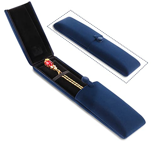 iSuperb Scatola di Gioielli in Flanella Scatola di Collana Lunga Catena Gift Box Confezione Regalo Jewelry Box, Scatole per Gioielli, 22x5,6x3cm