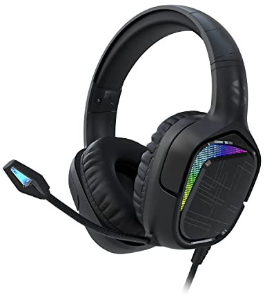 Black Shark Casque de Jeu avec Micro, écouteurs de contrôle Filaire pour PC/PS4/PS5/Xbox/Switch, Son Surround stéréo Jack 3,5 mm, Godets à mémoire Douce