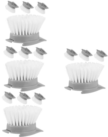 Beaupretty 16 Pezzi Erogazione Spazzole Di Ricambio Per Lavaggio Pentole Ricariche Per Spazzole Di Palma Dispenser Per Ricarica Testina Per Spazzola Per Piatti Testina Per Lavaggio