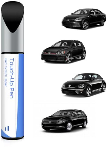 Stylo de retouche noir L041/A1 compatible avec VW/Volkswagen - Correspondance exacte des éclats et des rayures